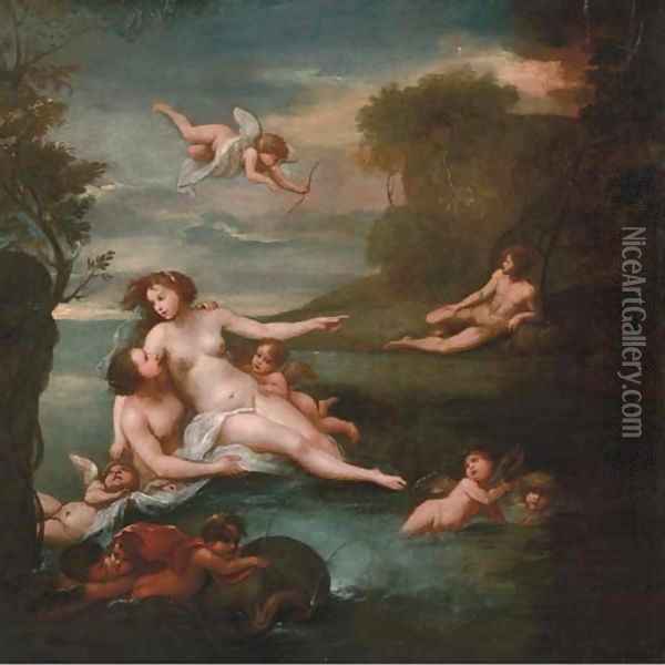 Acis and Galatea Oil Painting - Francesco Albani