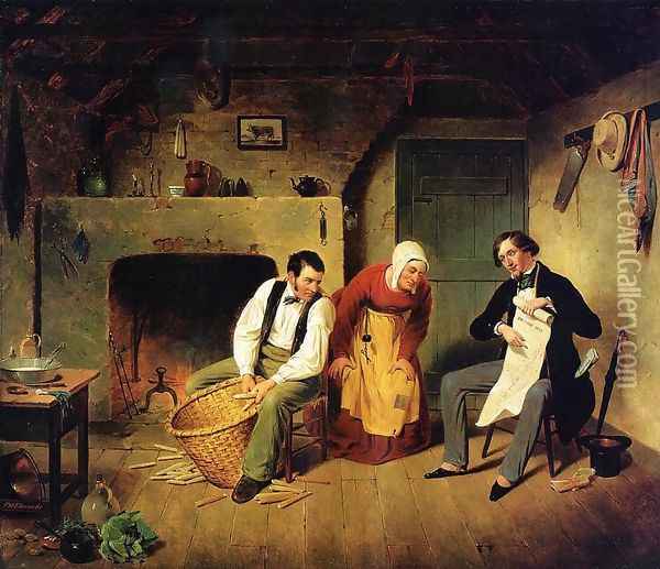 The Speculator Oil Painting - Francis W. Edmonds