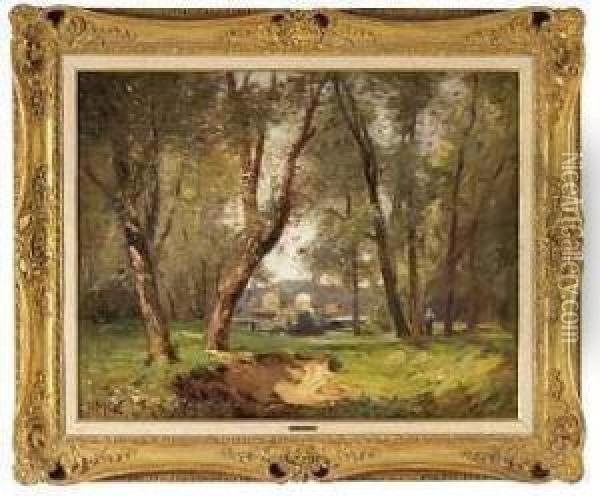 Waldlandschaft Bei Brillancourt Oil Painting - Jean Constant Pape
