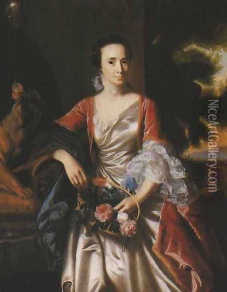 Portrait of Rebecca Boylston Oil Painting - John Singleton Copley