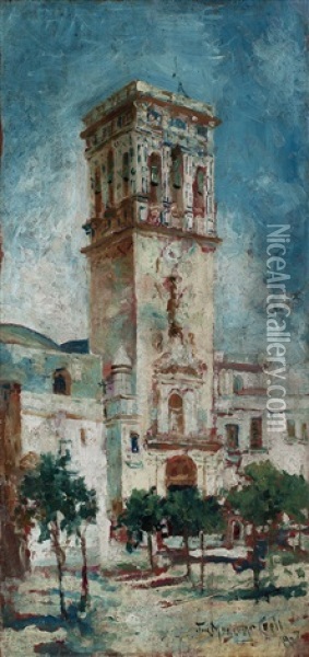 Iglesia De Jerez Oil Painting - Jose Montenegro Cappell
