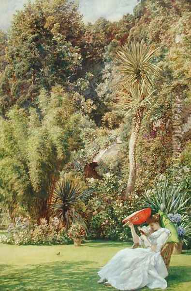 In a Garden, 1891 Oil Painting - Sir Edward John Poynter