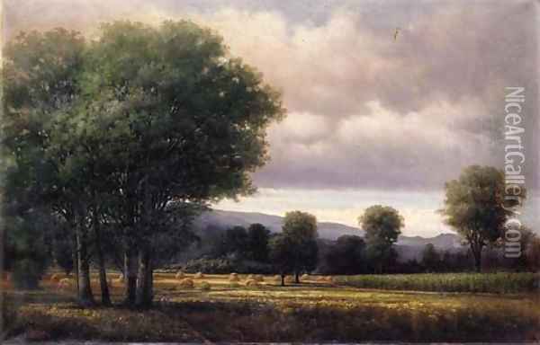 The Corn Field Oil Painting - George Harrington