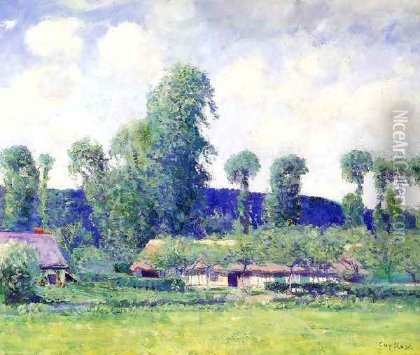 French Farm Oil Painting - Guy Rose