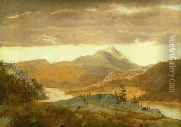 Mountain Vista Oil Painting - Alexander Helwig Wyant