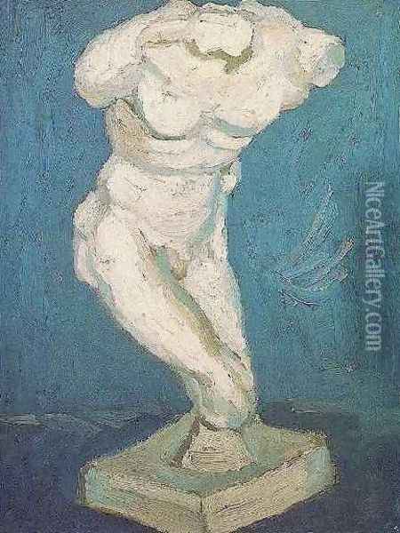 Plaster Statuette Of A Male Torso Oil Painting - Vincent Van Gogh