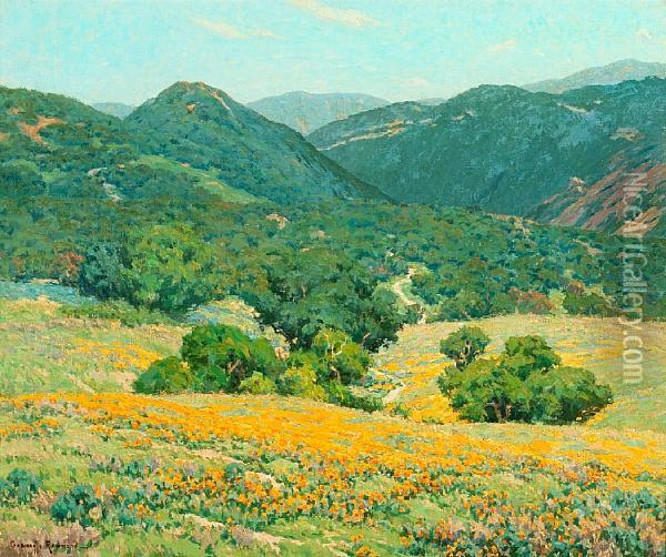 Southern California Hills Oil Painting - Granville Redmond