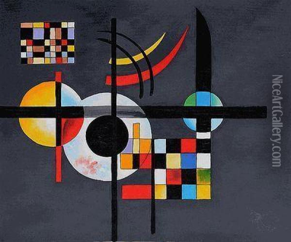 Gravitation Oil Painting - Wassily Kandinsky