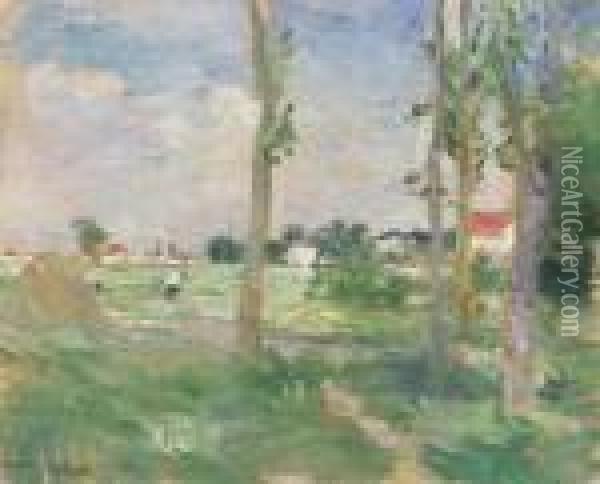 Paysage Oil Painting - Berthe Morisot