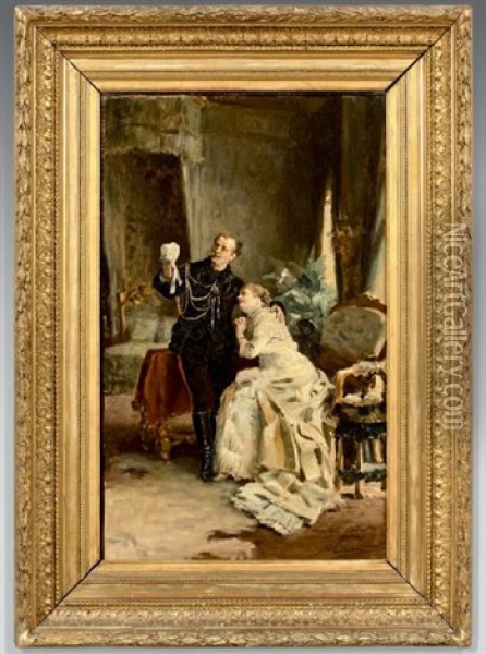 Le Bonnet Oil Painting - Louis Auguste Georges Loustaunau