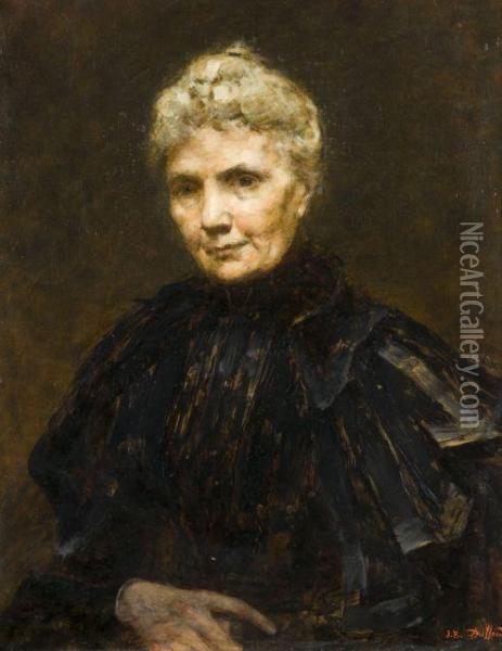 Portrait Presume De La Mere De L'artiste Oil Painting - Jean Baldauf