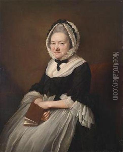 Portrait Of Mrs. Stevenson Oil Painting - Mason Chamberlin