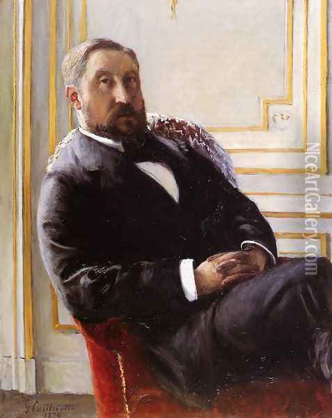 Portrait Of Jules Richemont Oil Painting - Gustave Caillebotte