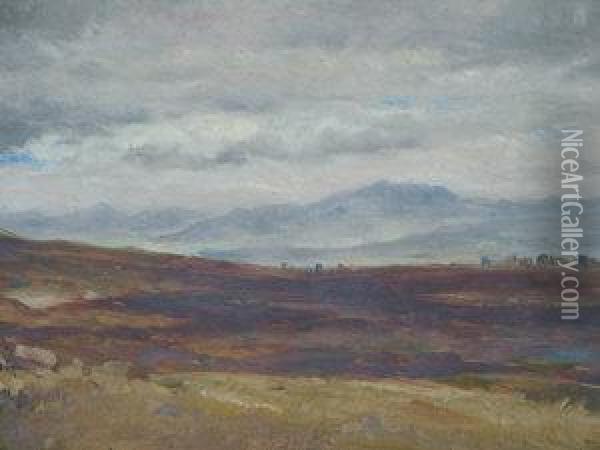 Highland Landscape Oil Painting - Charles Grey