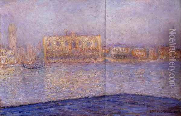 The Doges' Palace Seen from San Giorgio Maggiore I Oil Painting - Claude Oscar Monet