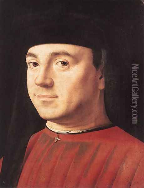 Portrait of a Man I Oil Painting - Antonello da Messina Messina