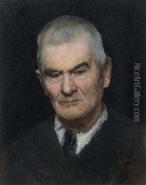 Portrait Of A Man Oil Painting - Cesare Ciani