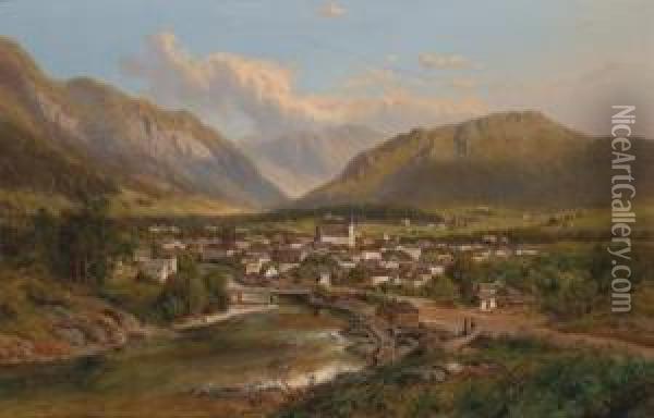 Landscape In Styria Oil Painting - Edmund Hod