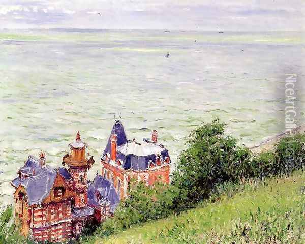 Villas At Trouville Oil Painting - Gustave Caillebotte