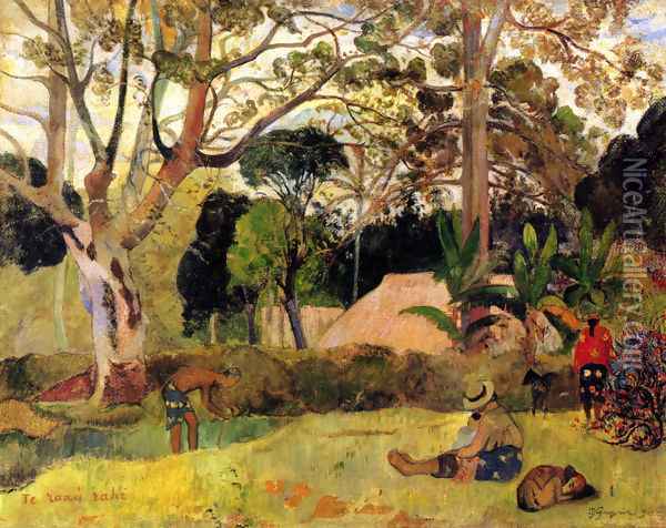 The Big Tree Oil Painting - Paul Gauguin