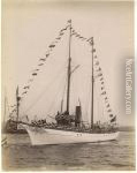 Steam Yachts And Launches, Albumen Prints Of