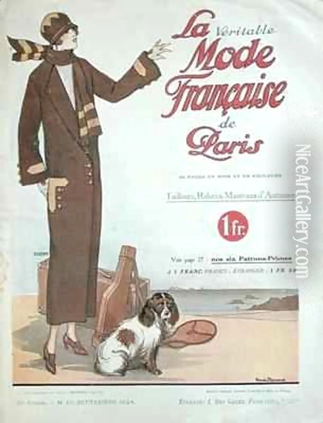 Cover of 'La Veritable Mode Francaise de Paris' Oil Painting - Renee Bernard