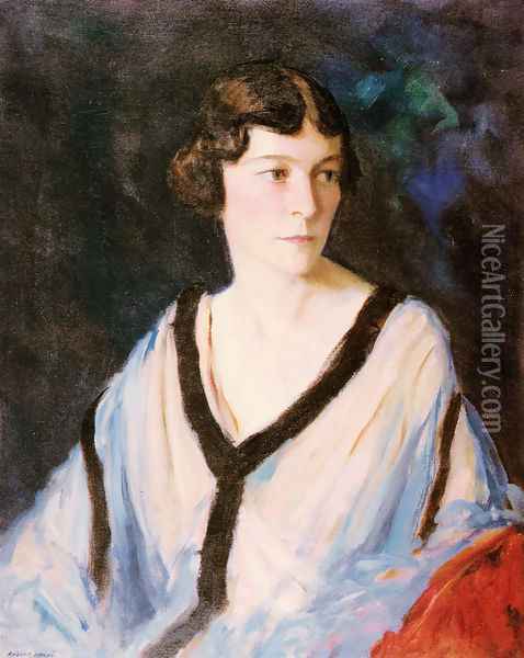 Portrait of Mrs. Edward H. (Catherine) Bennett Oil Painting - Robert Henri