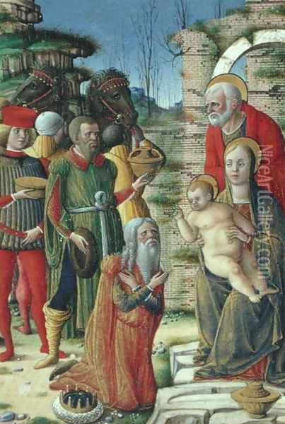 Adoration of the Magi Oil Painting - da Cremona Girolamo