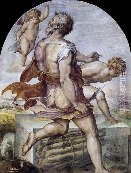 Abraham 1555 Oil Painting - Cristofano Gherardi