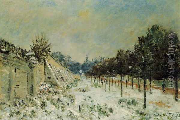 Snow at Marly-le-Roi Oil Painting - Alfred Sisley