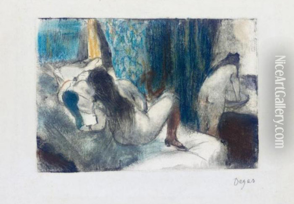 Femmes Nues Oil Painting - Edgar Degas