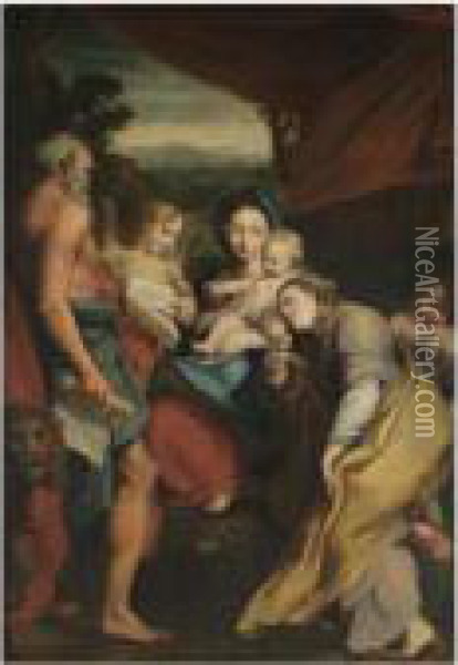 Madonna Of St Jerome Oil Painting - Correggio, (Antonio Allegri)