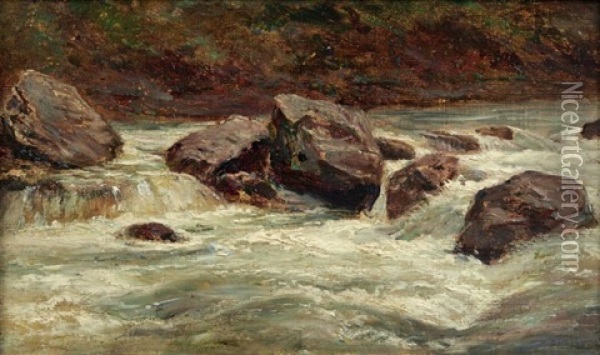 Riviere Et Rochers Oil Painting - Andre Giroux