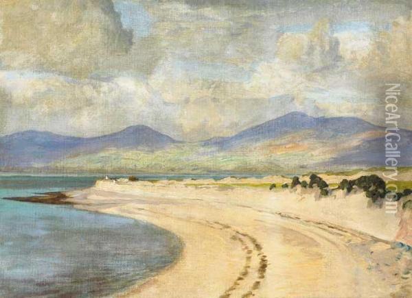 The Dingle Peninsula From Rossbeigh, Countykerry Oil Painting - Edward Louis Lawrenson