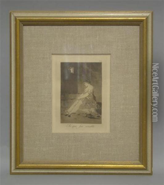 Por Que Fue Sensible Oil Painting - Francisco De Goya y Lucientes