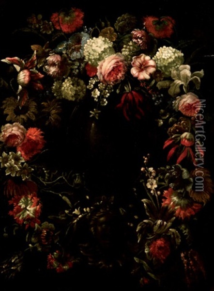Flores Oil Painting - Daniel Seghers