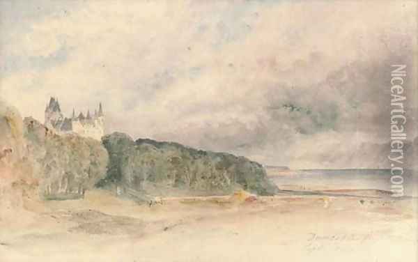 Dunrobin from the dairy Oil Painting - Harriet Cheney