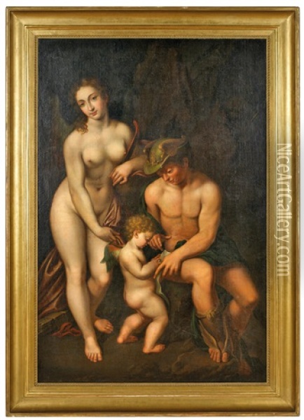 Venus Mit Merkur Und Cupido Oil Painting -  Correggio