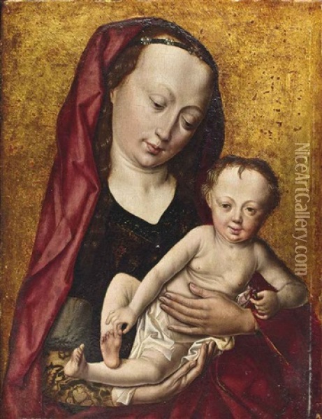 Vierge A L'enfant Oil Painting - Dieric Bouts the Elder