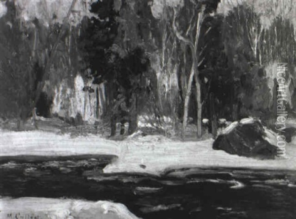 On The Cach, River, The Laurentians Oil Painting - Maurice Galbraith Cullen