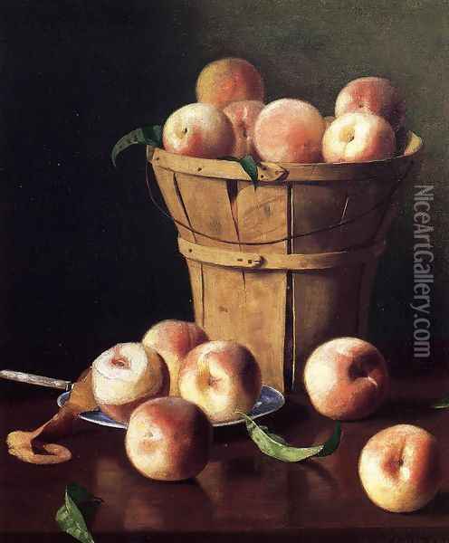 Still Life - Peaches Oil Painting - Thomas Cromwel Corner