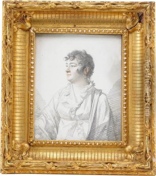 Portratt Av Skadespelerskan Fredrika Lof Oil Painting - Giovanni Domenico Bossi