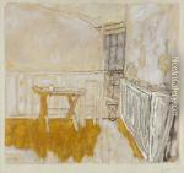 Studio Interior Oil Painting - Pierre Bonnard