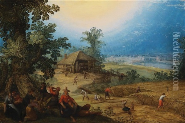 An Allegory Of Summer Oil Painting - Louis de Caullery