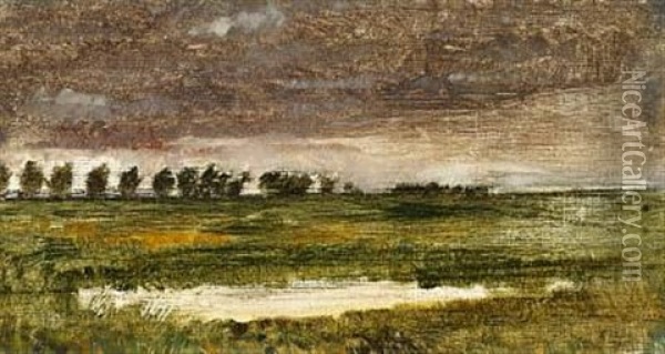Parti Fra Lyngby Oil Painting - Vilhelm Hammershoi
