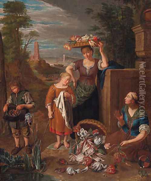 An allegory of the month of August Oil Painting - Pieter Snayers