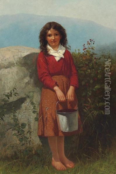 The Berry Picker Oil Painting - John George Brown