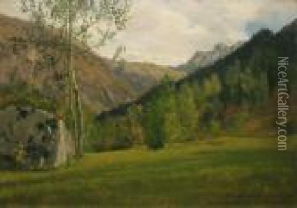  Vallee Et Sommets, 15.9.99  Oil Painting - Marco Calderini