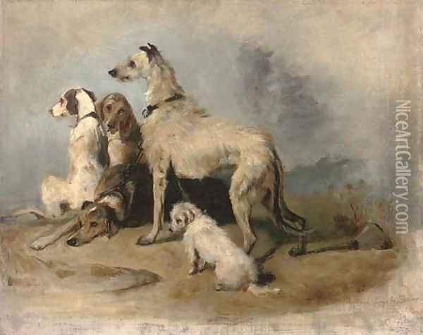 Highland dogs Oil Painting - Sir Edwin Henry Landseer