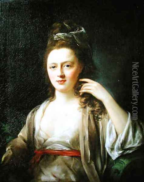 Portrait of a Lady 2 Oil Painting - Nathaniel Hone